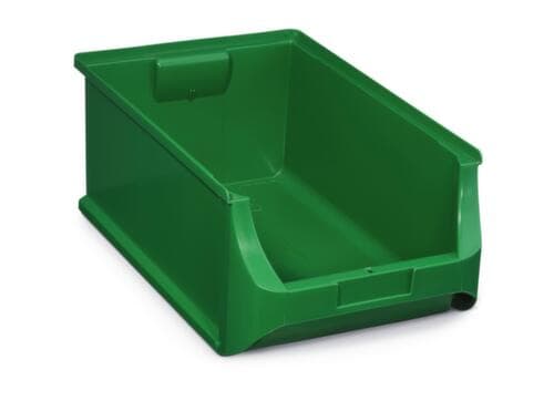 Sichtlagerkasten, grün, Tiefe 500 mm, Polypropylen