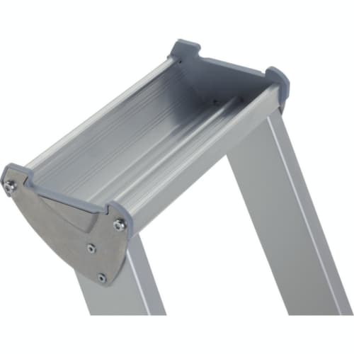 ZARGES Stehleiter R13step S mit rutschsicheren Stufen, 10 Stufen mit R13-Belag