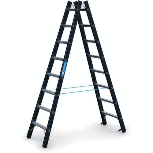 ZARGES Schwerlast Sprossenstehleiter Z600 bis 250 kg belastbar