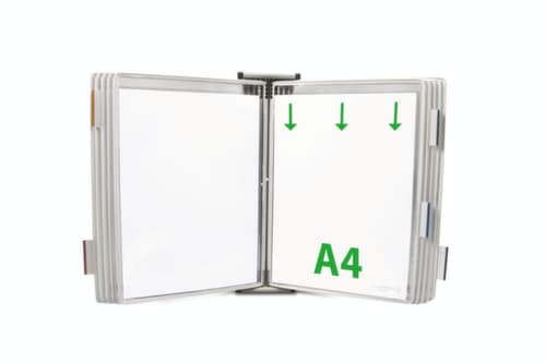 tarifold Sichttafelsystem, mit 10 Sichttafeln in DIN A4
