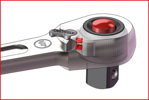 KS Tools 1/2" SlimPOWER Umschaltknarre