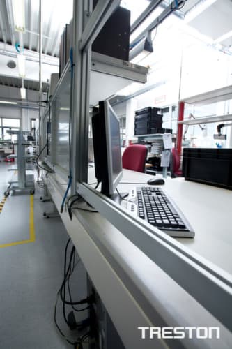 Treston Aufbauprofil für Arbeitstisch, Höhe 900 mm