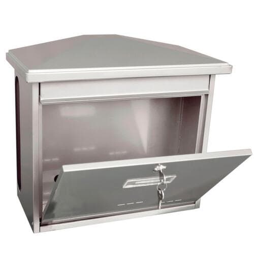 Wandbriefkasten Zamoran mit Namensschild und Zeitungsfach