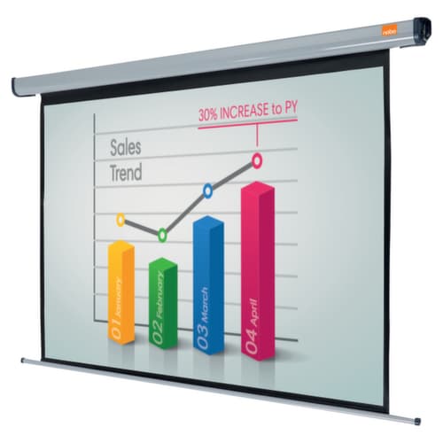 nobo Elektrische Rolloleinwand