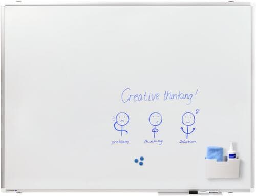 Legamaster Emailliertes Whiteboard PREMIUM PLUS in weiß, Höhe x Breite 1000 x 2000 mm