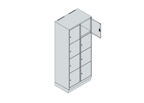 C+P Schließfachschrank Classic Plus, 8 Fächer