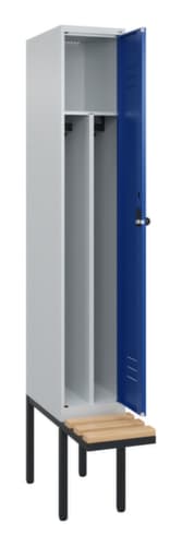 C+P Sitzbank-Spind Classic Plus für Schwarz-Weiß-Trennung, Abteilbreite 300 mm