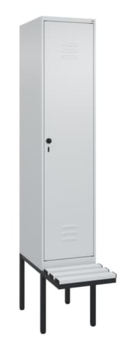 C+P Sitzbank-Spind Classic Plus für Schwarz-Weiß-Trennung, Abteilbreite 400 mm