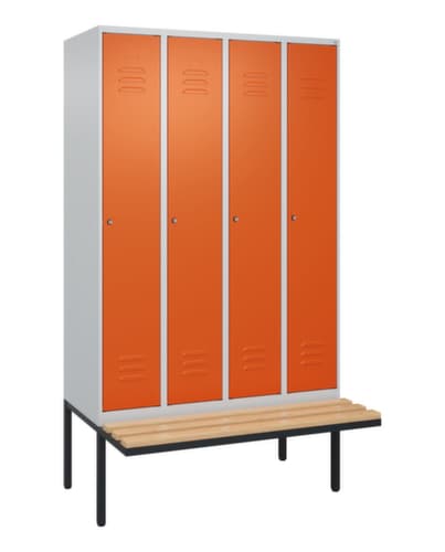 C+P Spind Classic Plus mit Sitzbank, Abteilbreite 300 mm