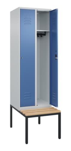 C+P Spind Classic Plus mit Sitzbank, Abteilbreite 300 mm