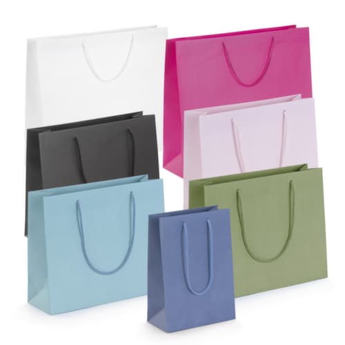 Tragetüte in Mattoptik babyblau