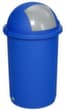 VAR flüssigkeitsdichter Wertstoffsammler, 50 l, blau, Deckel silber