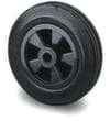 BS-ROLLEN Vollgummi-Rad, Traglast 50 kg, Vollgummi-Bereifung
