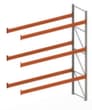 META Palettenregal MULTIPAL für 16 Paletten, 3685 mm breit, 4 Lagerebenen