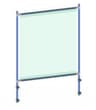 fetra Hygieneschutzwand für Transportwagen, Höhe x Breite 1410 x 1066 mm