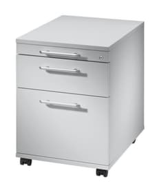 Rollcontainer Terra Nova mit HR-Auszug, 2 Schublade(n), RAL7035 Lichtgrau/RAL7035 Lichtgrau