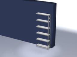 hofe Traversenregal in mittelschwerer Bauart, Höhe x Breite x Tiefe 2500 x 1010 x 335 mm, 6 Böden