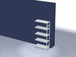 hofe Traversenregal in mittelschwerer Bauart, Höhe x Breite x Tiefe 2000 x 1010 x 435 mm, 5 Böden