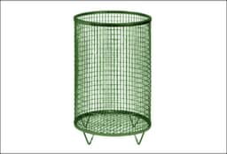 Drahtgitter-Behälter, 75 l, RAL6010 Grasgrün