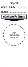 Grundplakette und Gebrauchsanweisungen