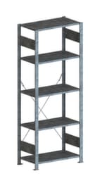 META System-Steckregal CLIP, Höhe x Breite x Tiefe 2000 x 806 x 436 mm, 5 Böden