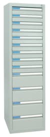 stumpf Schubladenschrank ES 510, 13 Schublade(n), RAL7035 Lichtgrau/RAL7035 Lichtgrau
