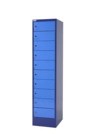 Thurmetall Elektro-Fächerschrank MINI, Ausführung D, A, NL, taubenblau/hellblau