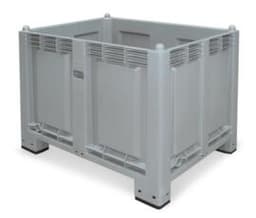 Großbehälter, Inhalt 550 l, grau, 4 Füße