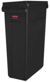 Rubbermaid Wertstoffsammler Slim Jim® mit Lüftungskanälen, 87 l, braun