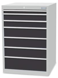 Bedrunka + Hirth Schubladenschrank, 7 Schublade(n), RAL7035 Lichtgrau/RAL7016 Anthrazitgrau