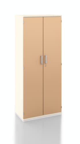 Flügeltürenschrank RQ60, 5 Ordnerhöhen, lichtgrau/lichtgrau